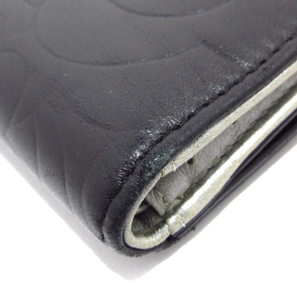 CHANEL Camellia Black Lambskin Double-hook Wallet 246-082325 - Picture 5 of 10